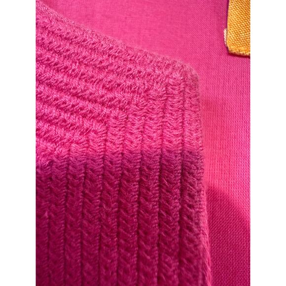 Tory Burch Pink Cotton Long Sleeve Safo Dress Size 8 - Picture 8 of 16